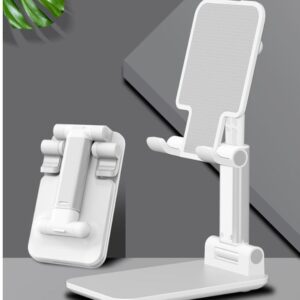 Premium Foldable Desktop Stand โ Adjustable Height & Multi-Angle Portable Mount for All Mobiles & Tablets