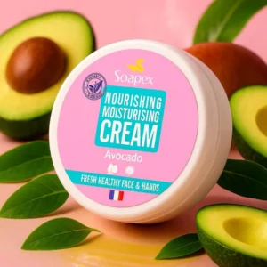 Soapex Nourishing Moisturizing Cream with Avocado Oil โ Deep Hydration Face & Hand Cream for Soft, Smooth & Healthy Skin