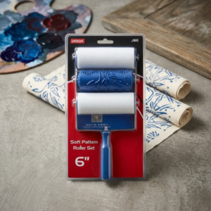 Roller Pattern Set – Paint Roller with Textured Design for Wall Decoration (6 Inch)