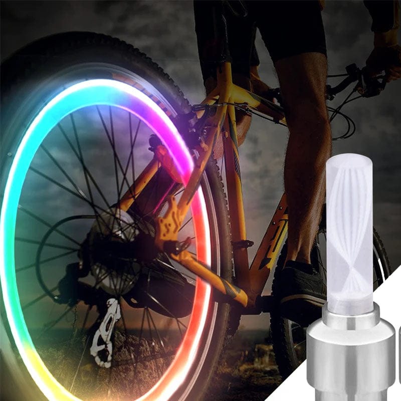 Pack of 2 - Motorbike And Car And Cycle Tire Wheel Motion Sensor LED Lights - Automotive Accessory (Random Color) - Image 2