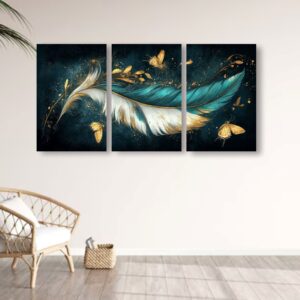 Set of 3 Premium Wall Art Photo Tiles – Modern Home Decor Sets