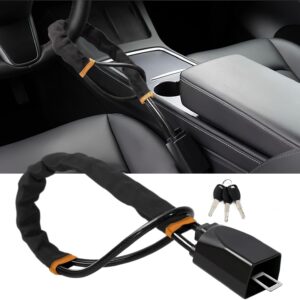 Car Steering Lock with Seat Belt Buckles Anti Theft Protection Device with three keys
