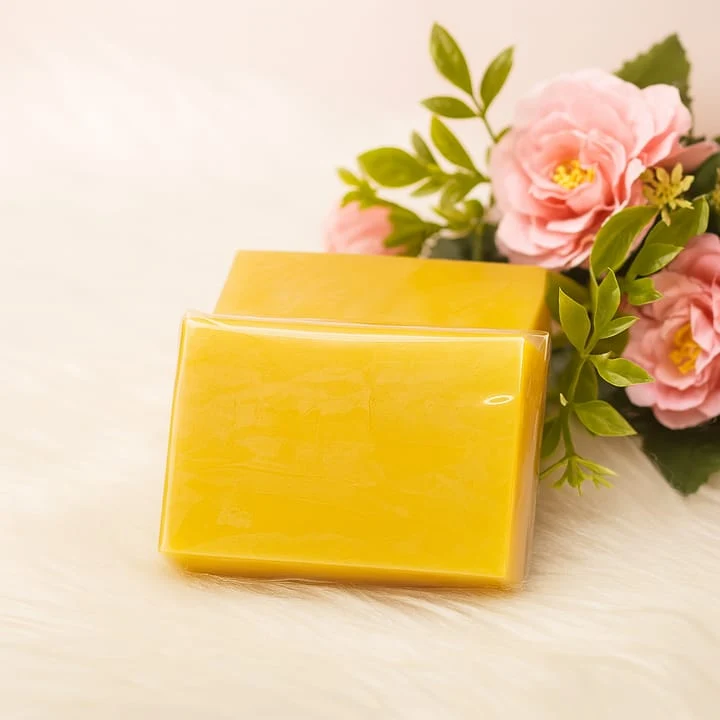 Ubtan Glow Brightening Soap โ Handmade Organic Turmeric & Sandalwood Soap for Radiant Skin - Image 3