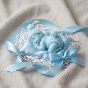Baby Special Gift Soap - Personal Care Accessory And Daily Routine - 100g (Soft Blue)