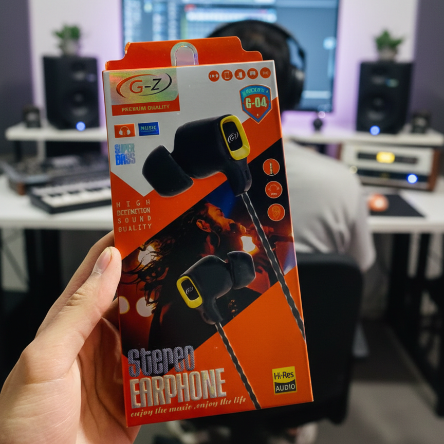 G‑Z Mode G‑04 Stereo Earphones | Wired Hands‑Free | 3.5mm Jack | Clear Sound - Image 2