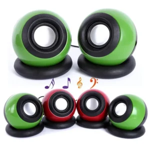 (Pair) IF-10 USB 2.0 Mini USB Speaker for Laptop and Desktop (random color)