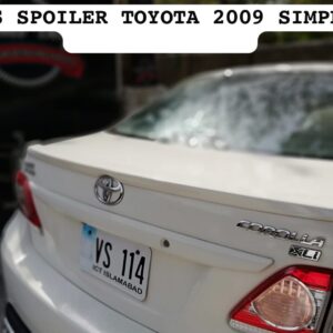 ABS Rear Trunk Lip Spoiler for Toyota Corolla (2009โ2014 Models) โ Simple Flush Fit Design