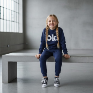 OK Printed Sweatshirt & Pajama Trouser Tracksuit for Kids | Winter Warm Fleece Clothing Set Outfit for Boys & Girls β Cozy & Trendy | FOR BABY AND KIDS