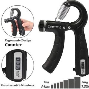 Hand Gripper With Counter | Adjustable Hand Grip Strengthener | Forearm & Finger Exercise Gripper (Random Color)