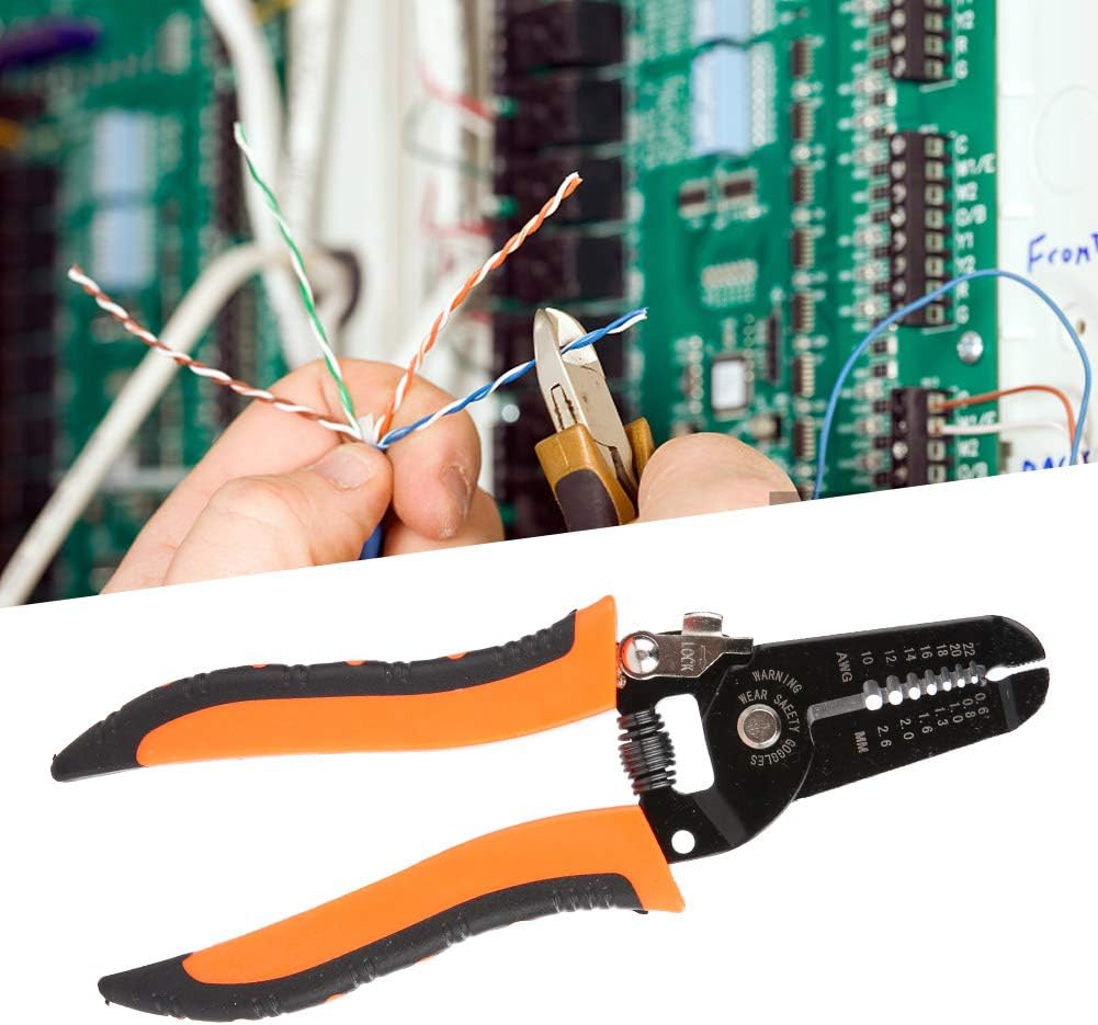 Stripping Pliers, Multifunctional Stainless Steel Wire Cable Stripping Pliers Cutting Tool Wire Cutter, Long-Nose Multi-Purpose Electrician Tool ( Random Color ) - Image 6