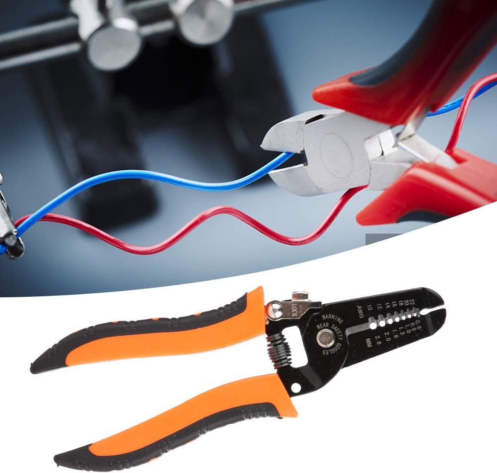 Stripping Pliers, Multifunctional Stainless Steel Wire Cable Stripping Pliers Cutting Tool Wire Cutter, Long-Nose Multi-Purpose Electrician Tool ( Random Color ) - Image 7
