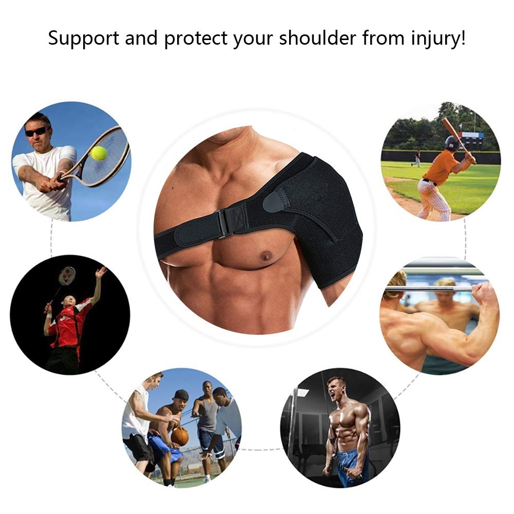 Shoulder Support for Men and Women with Pressure Pad โ Adjustable Posture Corrector Brace for Pain Relief, Muscle Strain & Injury Recovery - Image 2