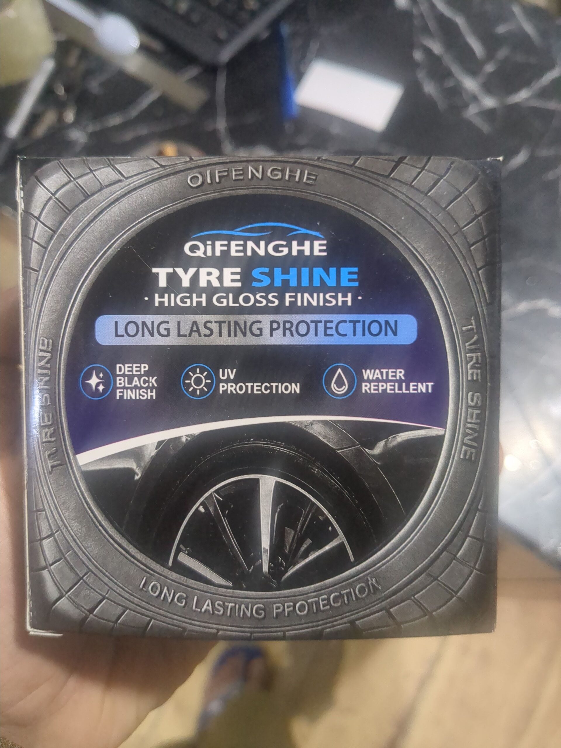 Qifenghe Tyre Shine High Gloss Finish 300G Deep Black UV Protection Water Repellent Practical Choice For Long Lasting Tyre Care - Image 4