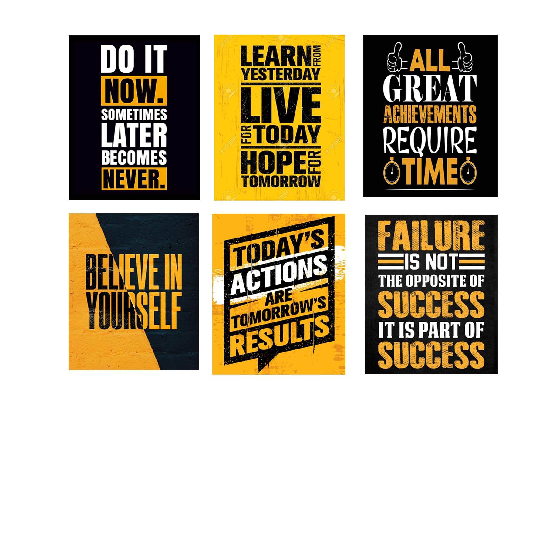 Set of 6 Premium Wall Art Photo Tiles โ Modern Home Decor Sets 8x11 - Image 2