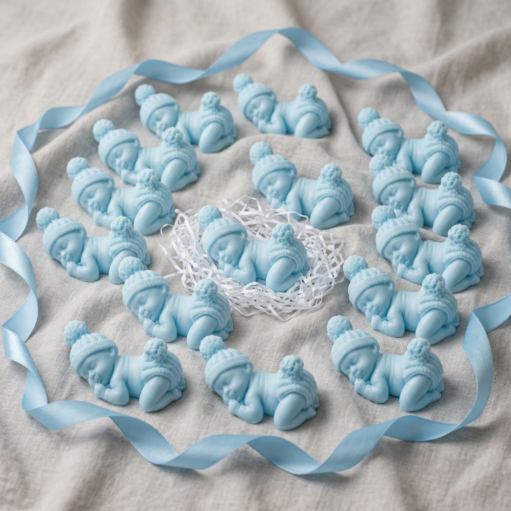 Baby Special Gift Soap - Personal Care Accessory And Daily Routine - 100g (Soft Blue) - Image 3