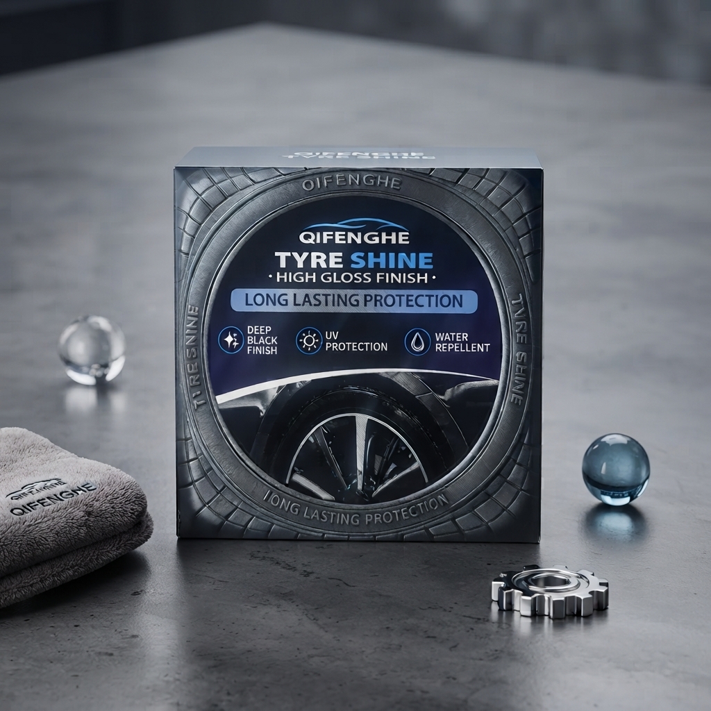 Qifenghe Tyre Shine High Gloss Finish 300G Deep Black UV Protection Water Repellent Practical Choice For Long Lasting Tyre Care - Image 3
