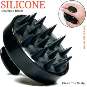 Scalp Shampoo Brush | Soft Silicone Scalp Massager & Hair Scrubber for Deep Cleansing | Wet & Dry Use (Random Color)