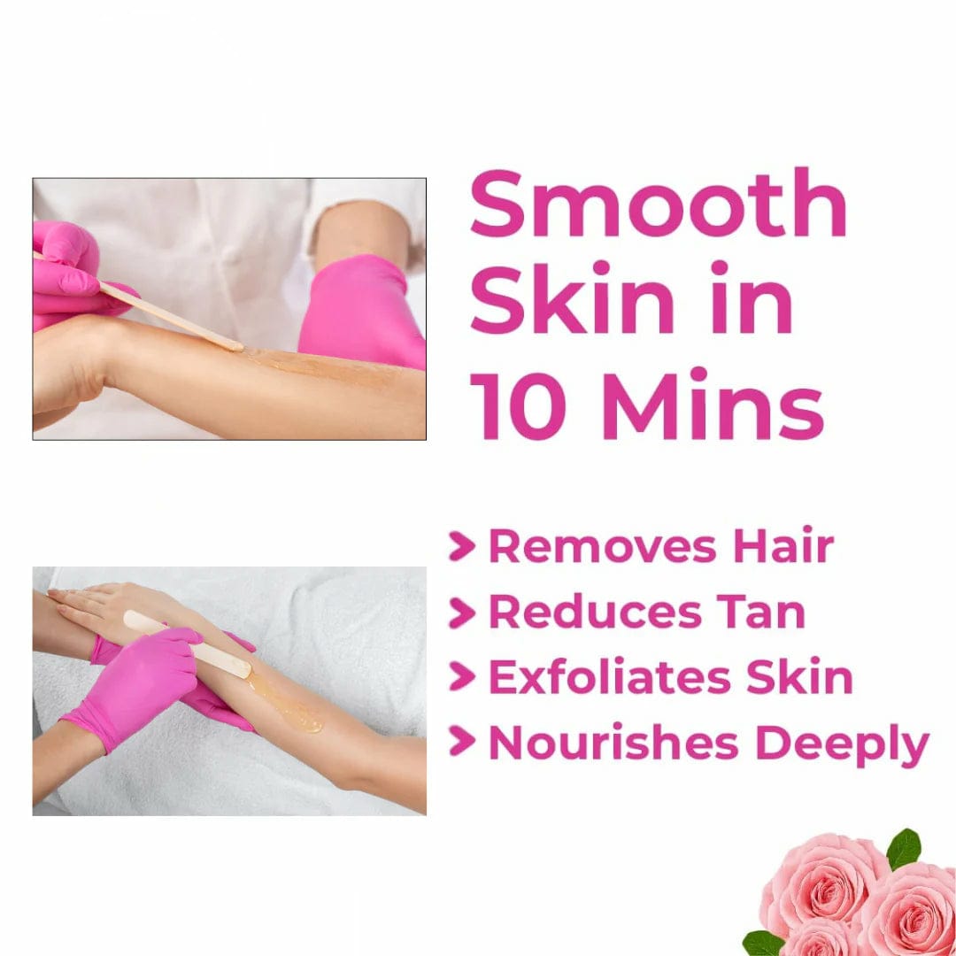 Meeoow Club 10 Min Painless Body Wax Orange Hair Removal Powder for Women - Image 5
