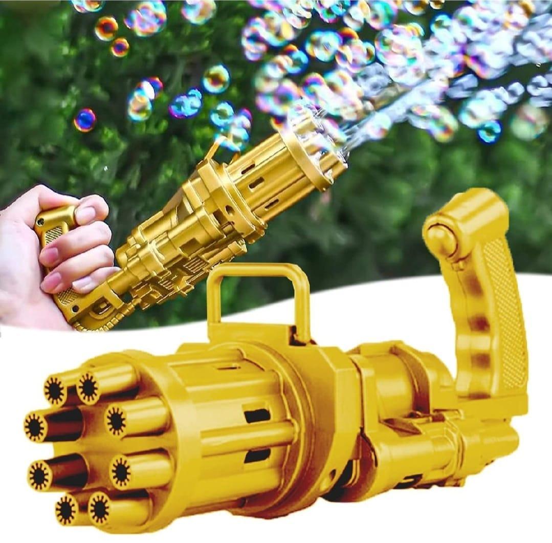 Electric Gatling Bubble Gun โ 8 Hole Automatic Bubble Blaster Toy Gun - Image 2