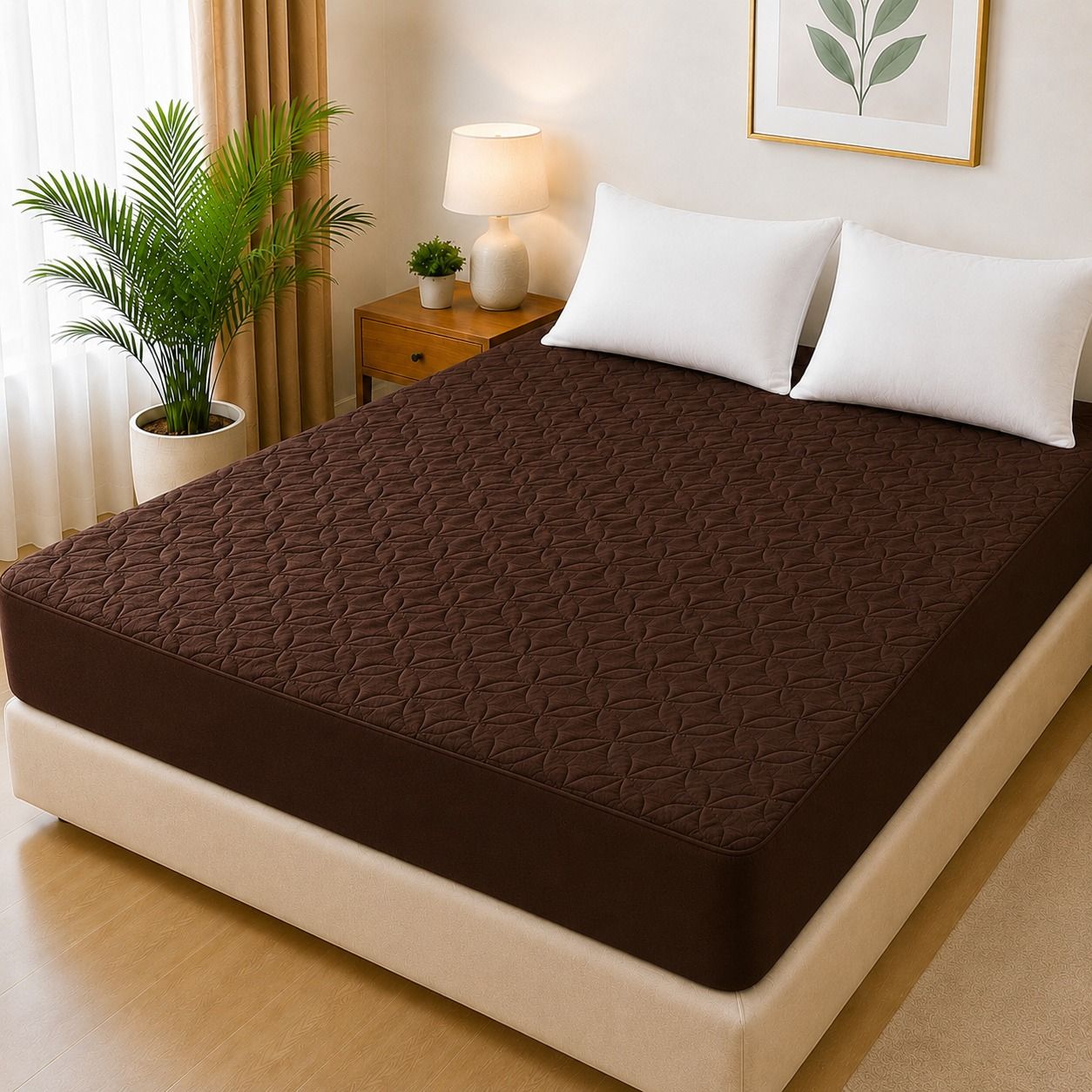 Ultrasonic Quilted Waterproof Mattress Protector โ Joint-Free Fitted Cover (King Size) - Image 2