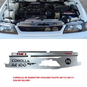 Aluminum Radiator Cooling Plate Panel for Toyota Corolla (AE100 / AE110 / AE111) โ Silver