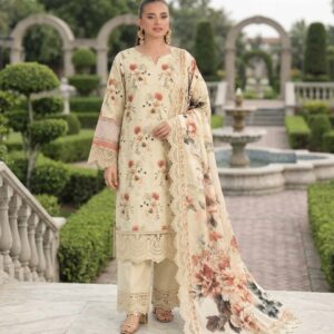 Malhaar Winter Unstitched 3-Piece Linen Suit - Volume 01