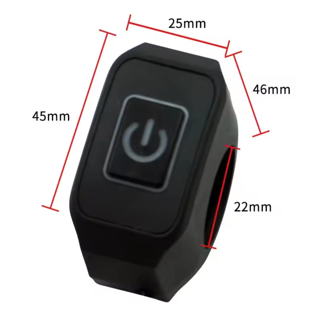 Motorcycle On Off LED Switch Push Button Handlebar Mount | Random Color - Image 5