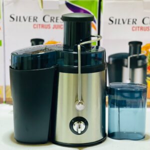 Silver Crest Fruit Juicer With Two Speed Settings I And II For Efficient Juicing Of Various Fruits And Durable Daily Home Use Design