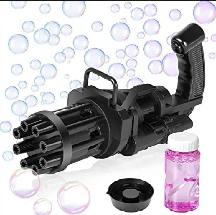 Electric Gatling Bubble Gun โ 8 Hole Automatic Bubble Blaster Toy Gun - Image 4