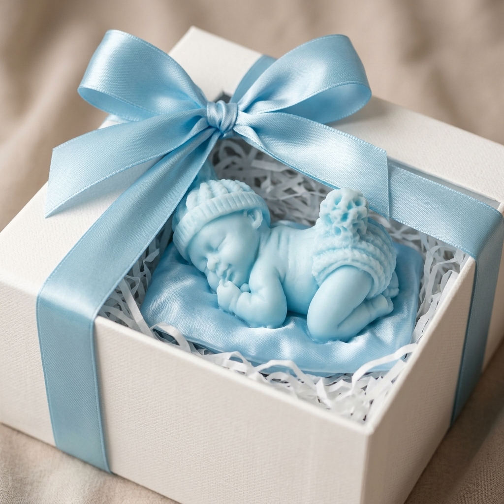 Baby Special Gift Soap - Personal Care Accessory And Daily Routine - 100g (Soft Blue) - Image 2
