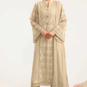 Zarmeen Emaan Article 934 Luxury Embroidered Shirt Front Back Sleeves Neckline Daman Patch Premium Viscose Trouser Pure Bamber Chiffon Dupatta