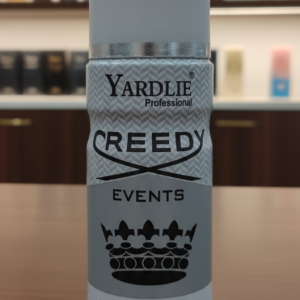 Yardlie Professional CREEDY EVENTS Perfume Body Spray (150ml): Elite, Aromatic Fougere Deodorant for Men.