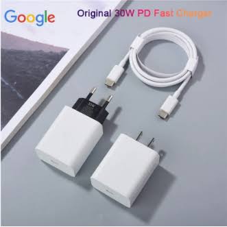 Google Original 30W USB-C PD Fast Charger with USB-C to USB-C Cable for Pixel 6, 6 Pro, 7, 7 Pro, 8, 8 Pro, Pixel Fold & USB-C Devices - Image 2