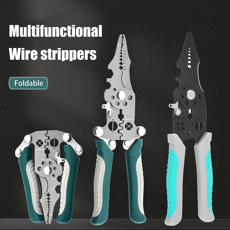 Multi-Function Wire Stripper and Cutter โ 10-in-1 Electrical Hand Tool with Cutting, Stripping, Crimping & Screwdriver Functions (Random Color) - Image 5