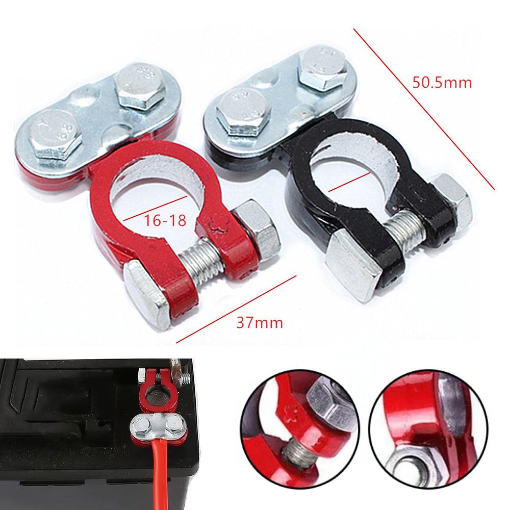 Battery Terminal Set - Positive & Negative (2pcs) - Image 2