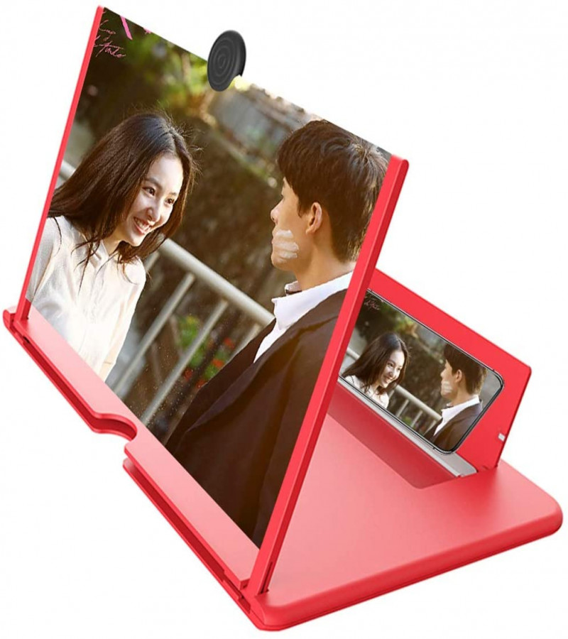 3D Mobile Phone Screen Magnifier Foldable Stand (Random Color)