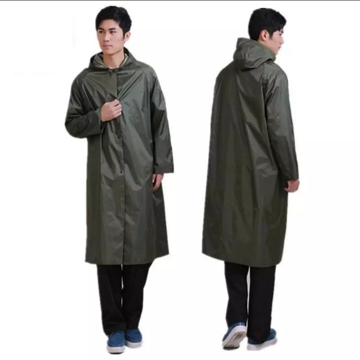1 Piece Rain Coat | Waterproof Rain Coat | Rain Coat For Bikers | Rain Coat For Men & Women | Parachute Material Rain Coat ( Only Coat ) & ( Random Color ) - Image 2