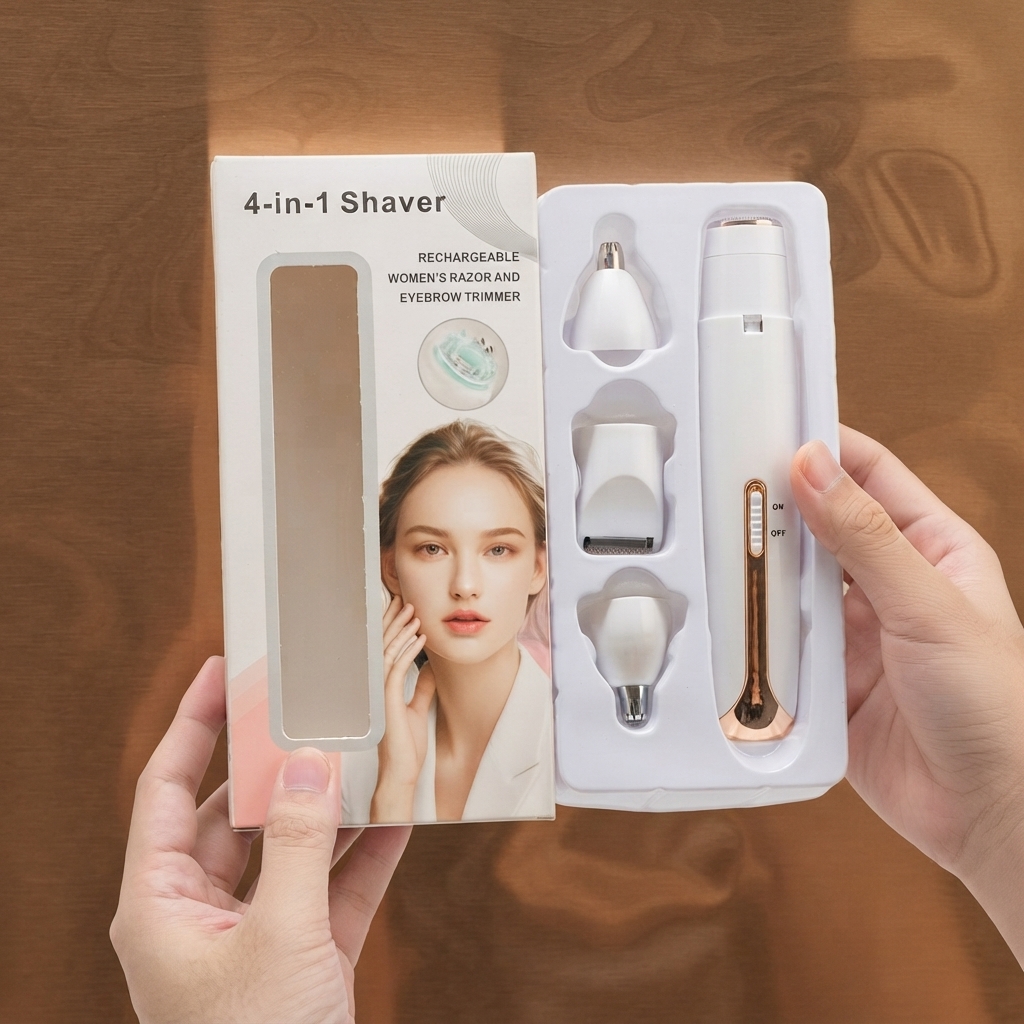 Flawless 4 In 1 Rechargeable Hair Remover - Personal Care Device Designed For Hair Removal And Daily Grooming Routine - Image 3