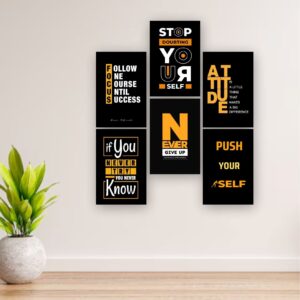 Set of 6 Premium Wall Art Photo Tiles – Modern Home Decor Sets
