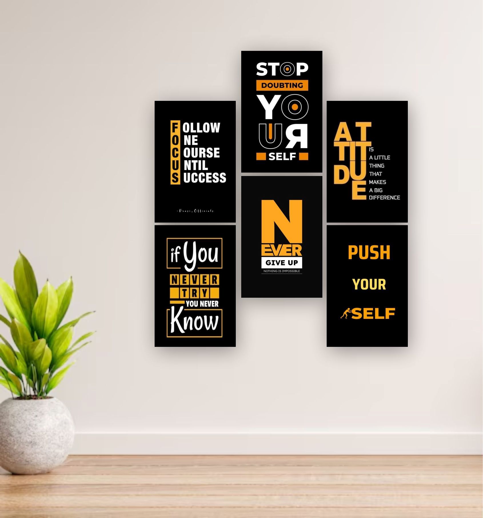 Set of 6 Premium Wall Art Photo Tiles โ Modern Home Decor Sets