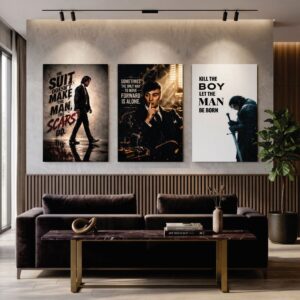 Set of 3 Premium Wall Art Photo Tiles โ Home Decor Accessory Designed For Interior Styling And Daily Living Space Routine - Size: 8x11