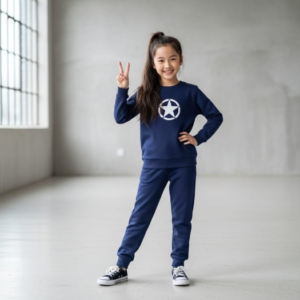 Star Printed Sweatshirt & Pajama Trouser Tracksuit for Kids | Winter Warm Fleece Clothing Set Outfit for Boys & Girls β Cozy & Stylish | FOR BABY AND KIDS