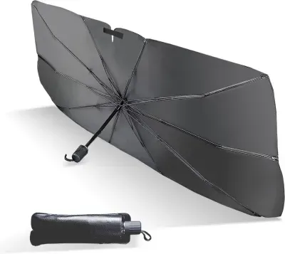 Universal Foldable Car Windshield Sun Shade Umbrella โ UV Protection & Heat Insulation Cover