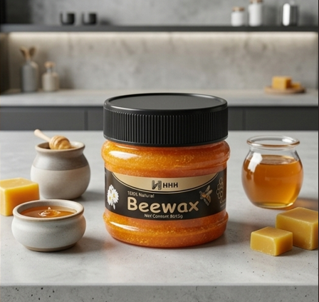 HHH 100% Natural Beewax - Premium Wood Seasoning & Furniture Polish for Restoration and Protection l 85g - Image 4