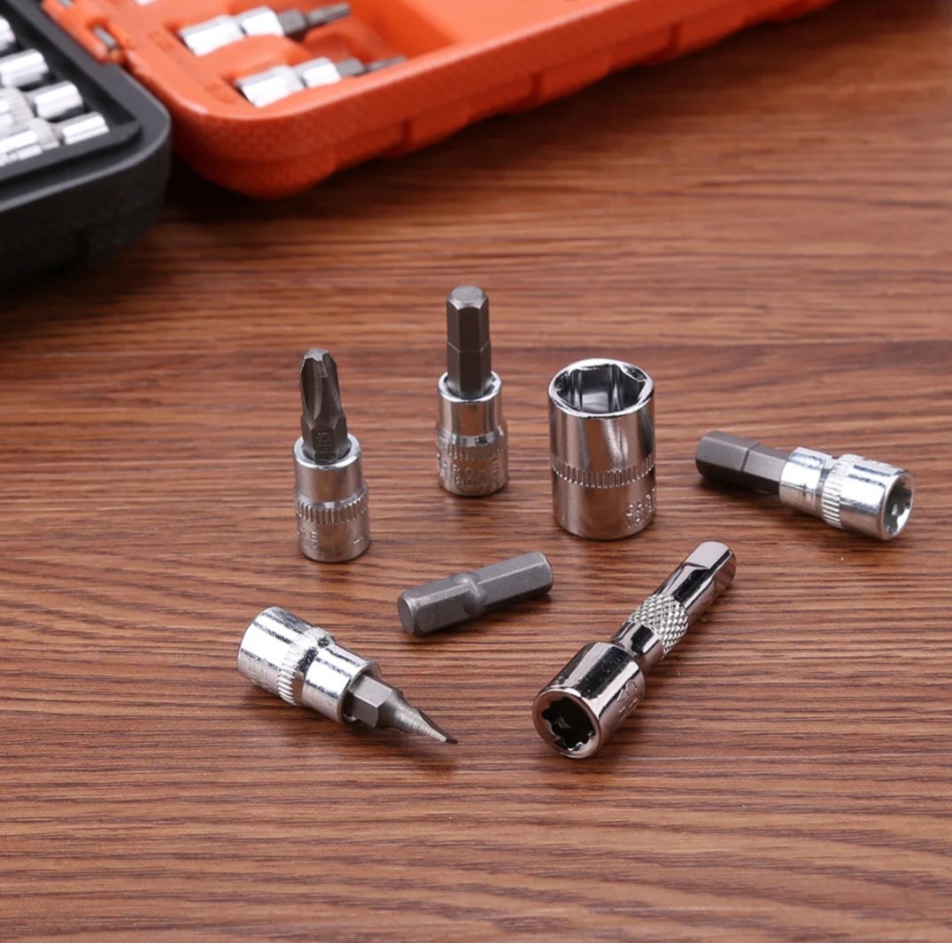 46-Piece Socket Wrench Set โ Complete Ratchet & Bit Tool Kit - Image 6