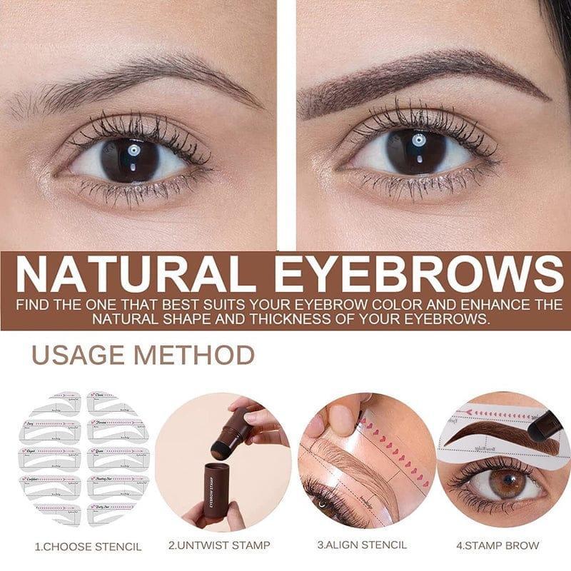 2-in-1 Hairline And Eyebrow Stamp โ Waterproof Hairline Shadow Powder with Sponge Applicator for Natural Hair & Brow Filling - Image 6