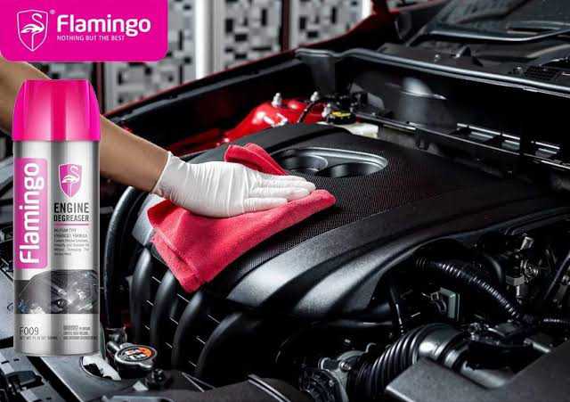 Flamingo Engine Degreaser Foam Spray 650ML โ Heavy Duty Engine Cleaner for Cars & Motorcycles | Removes Oil, Grease & Dirt | Safe for Metal, Rubber & Plastic - Image 6
