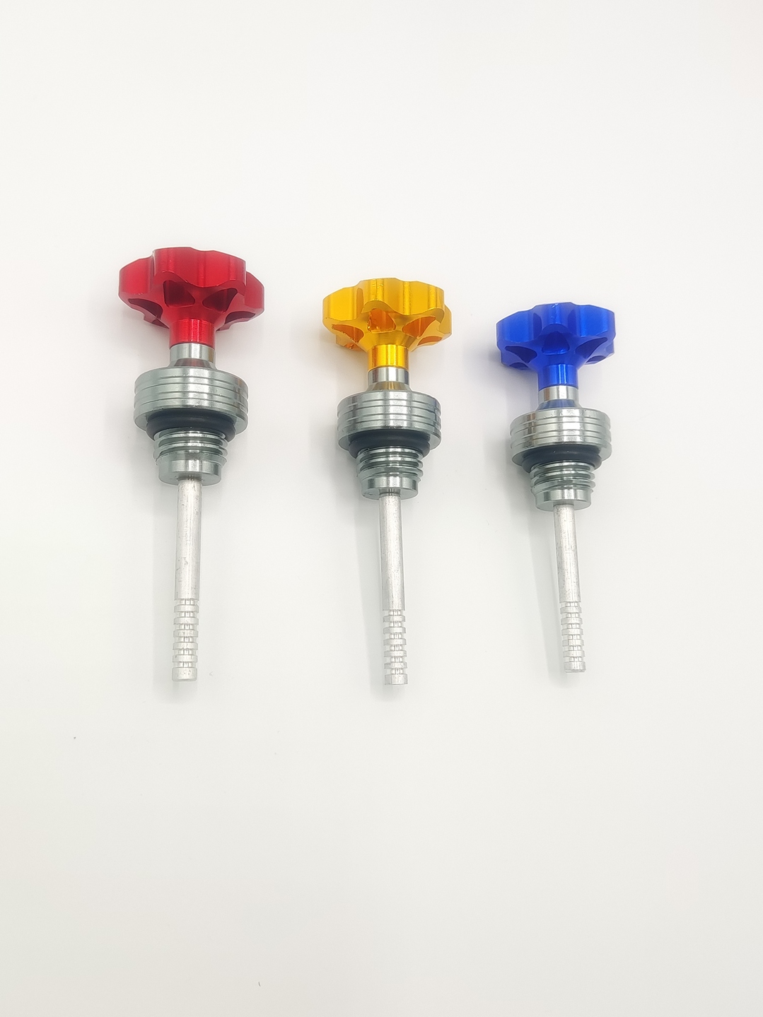 Flower Style Bike Oil Gauge for Honda CD 70 & CG 125 | Fancy Motorcycle Oil Dipstick Decoration - Image 2