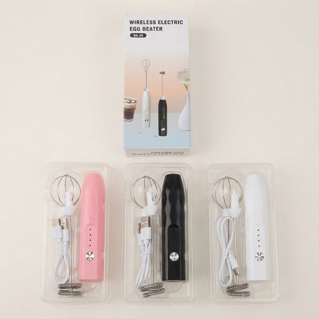 Wireless 2 In 1 Electric Egg Beater And Coffee Frother Rechargeable - Kitchen Accessory Designed For Food Preparation - 1 Pc (Random Color)