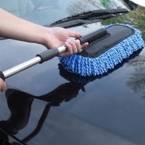 Microfiber Car Duster with Extendable Handle โ Scratch-Free Auto Dust Cleaner